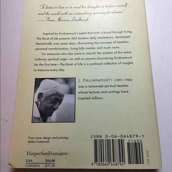 The Book of Life Daily Meditations with Krishnamurti 1995 - Picture 4 of 13